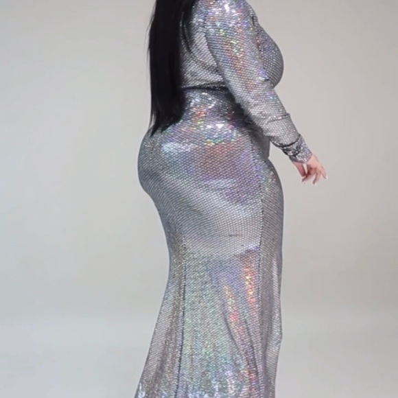 Only For One Night Mermaid Sparkle Dress - Picture 3 of 4